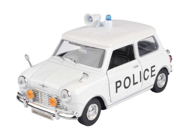 Mini Cooper UK Police White/Black - 1:18