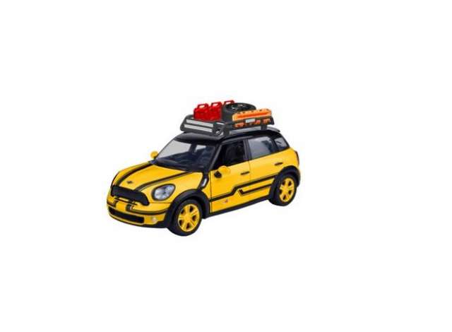 Mini Countryman Cooper S with Roof Rack Yellow/Black - 1:24