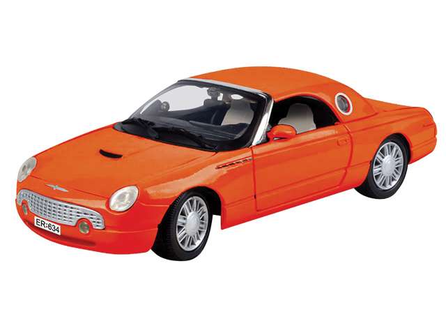 Ford Thunderbird (Hardtop) 2002 Oranje James Bond - 1:24