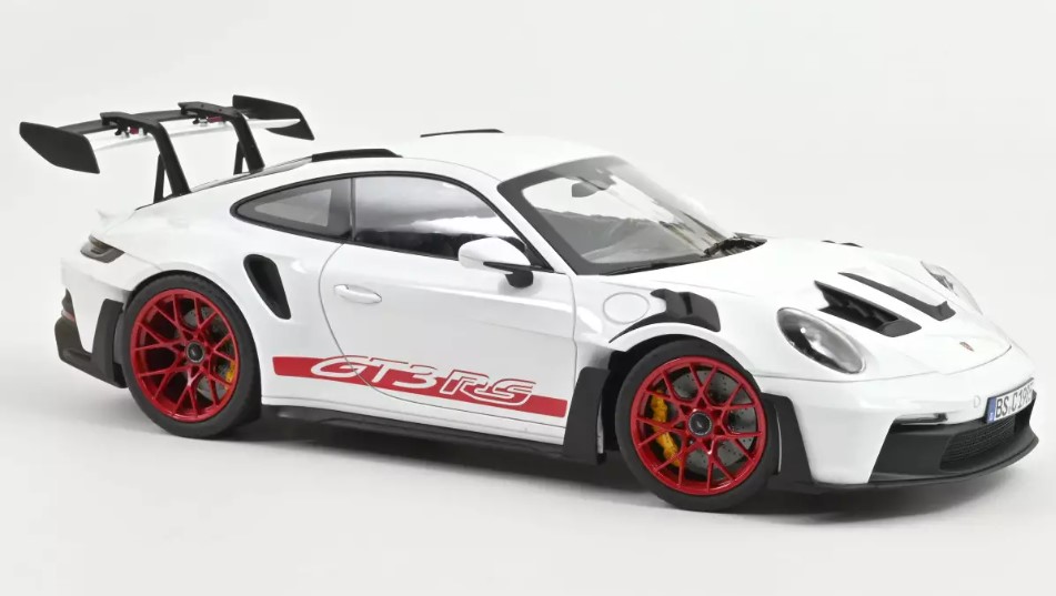 Porsche 911 (992) GT3 RS 2022 Wit/Rood - 1:12