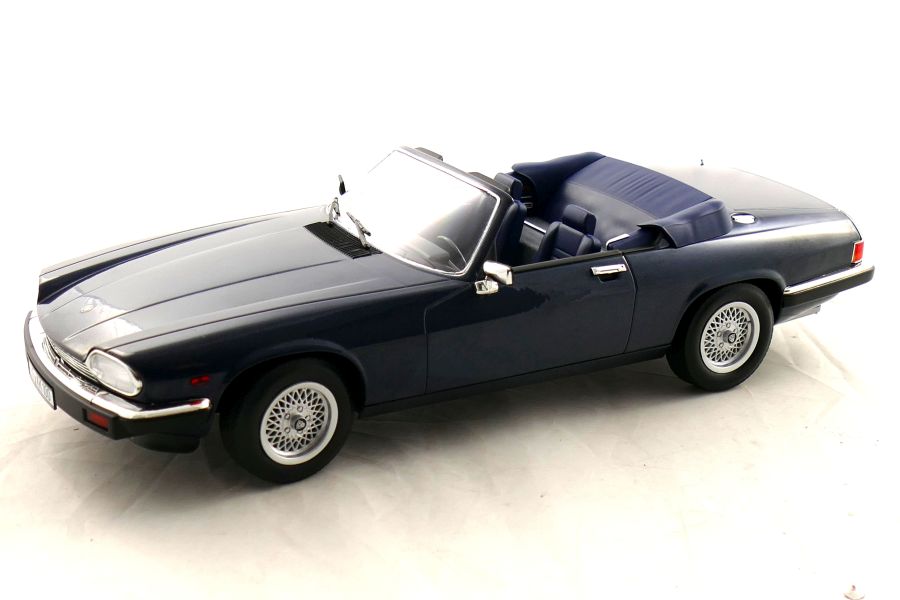 Jaguar XJ-S Cabriolet 1988 Blauw Metallic Limited Edition - 1:18