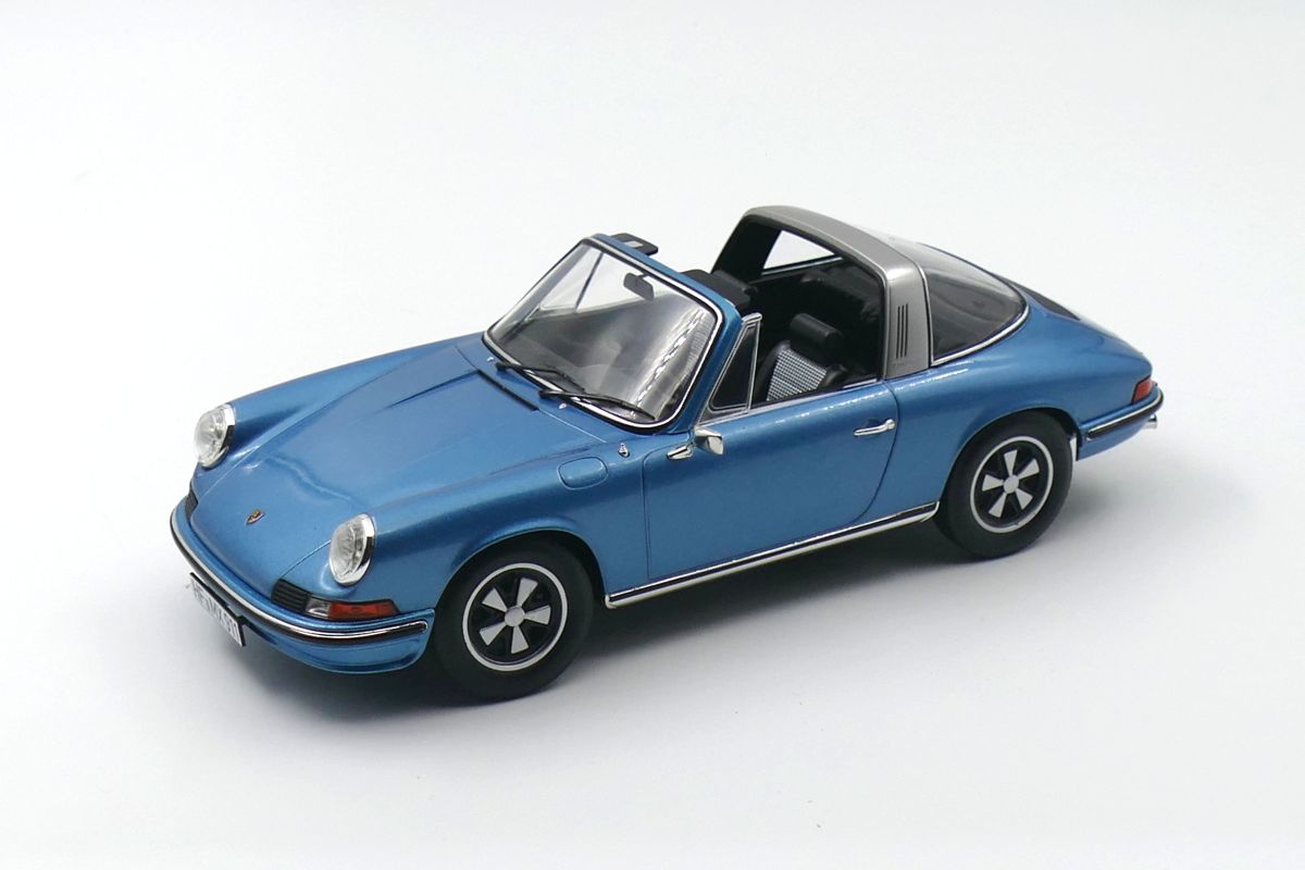Porsche 911 Targa S 2.4 1973 Blauw Metallic Limited Edition - 1:18