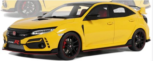 Honda Civic Type R GT FK8 Euro Spec 2020 Sunlight Yellow - 1:18