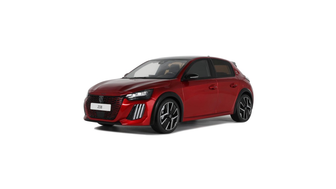 Peugeot 208 GT Hybrid 2024 Red Elixir - 1:18