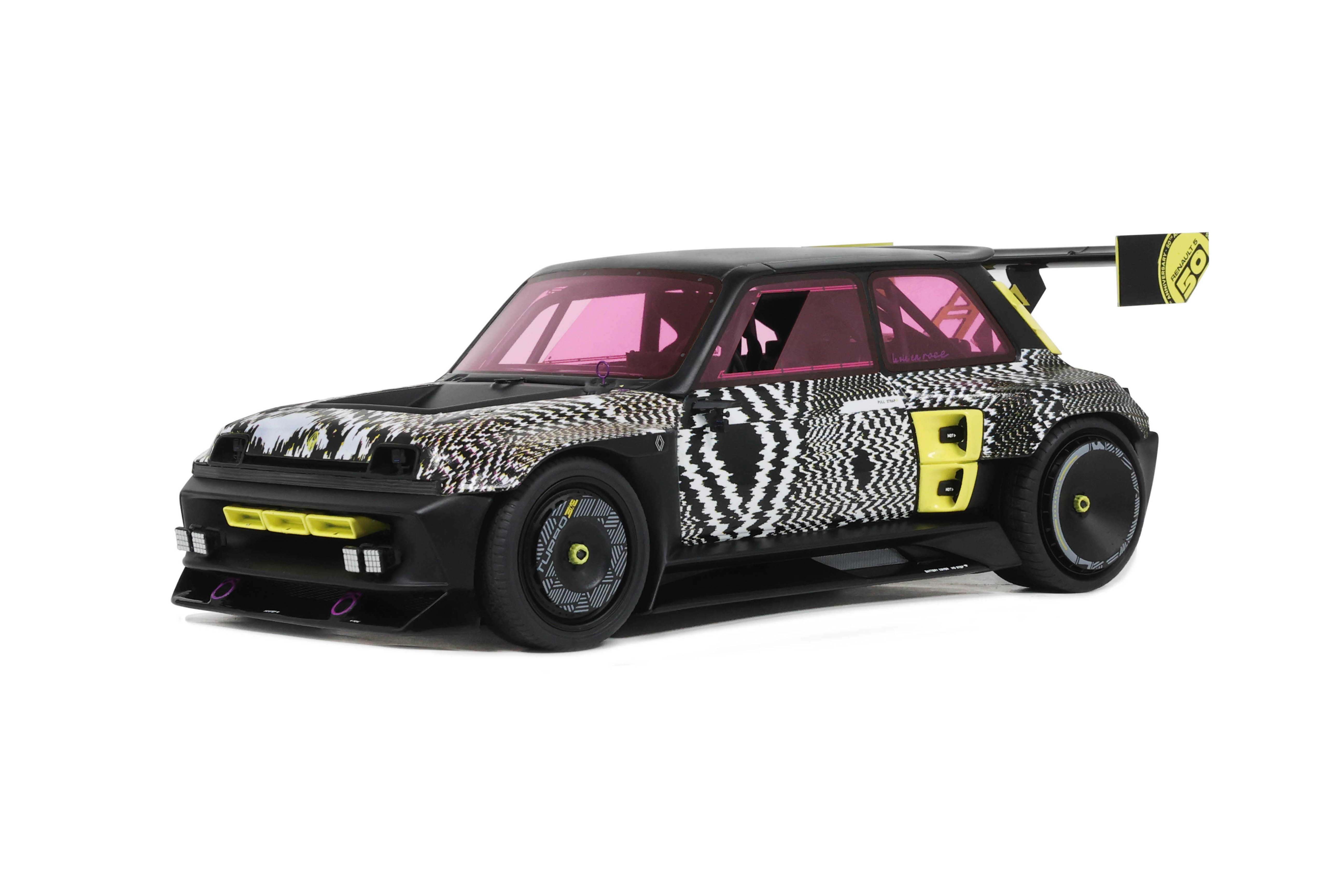 Renault 5 Turbo 3E 2022 Mat Zwart - 1:18