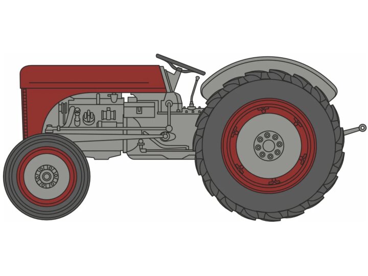 Ferguson TEA Rood/Grijs - 1:120