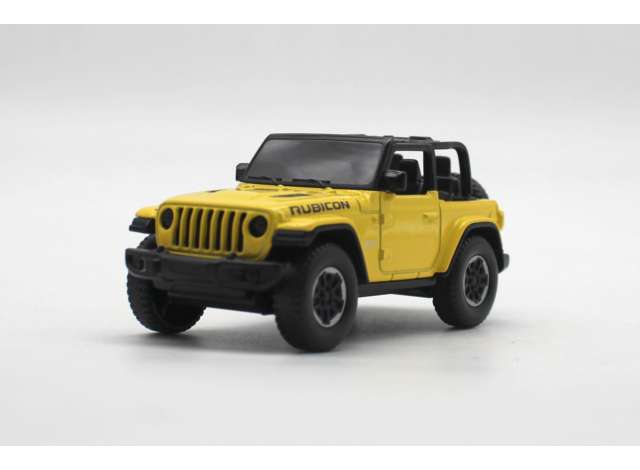 Jeep Wrangler Rubicon Open Geel - 1:43