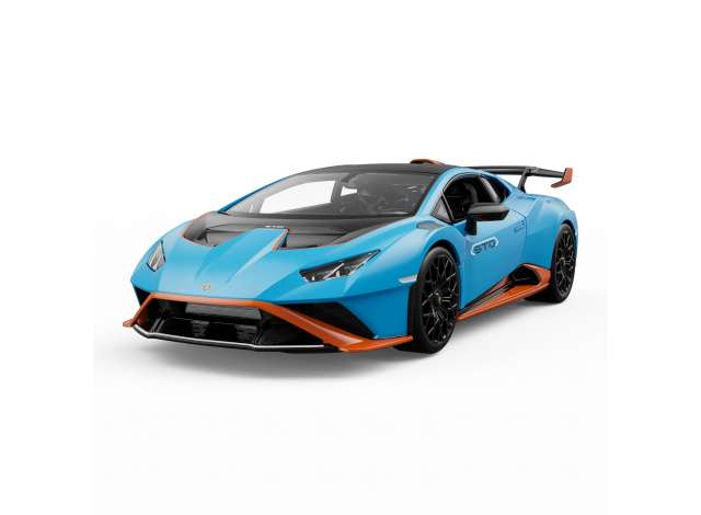 Lamborghini Huracan STO Lichtblauw/Oranje - 1:18