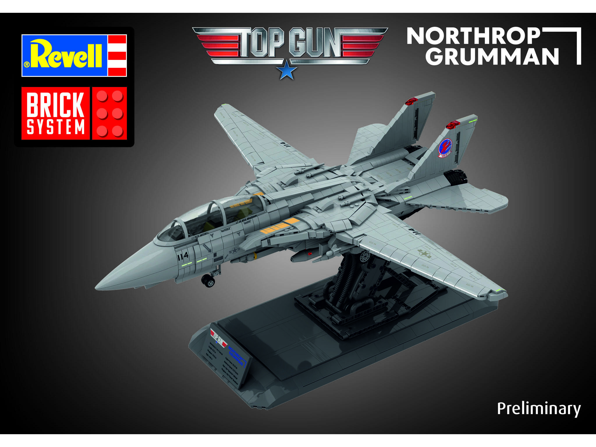 Mavericks F-14A Tomcat Top Gun Brick System - 1:32