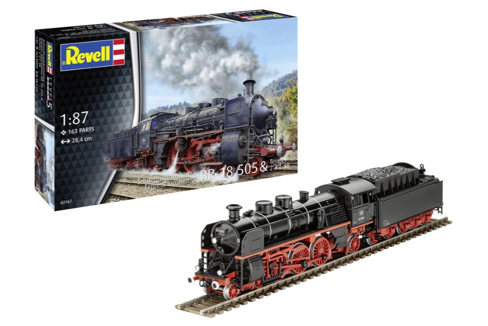 Express Locomotive BR 18 505 with Tender T38 - 1:87