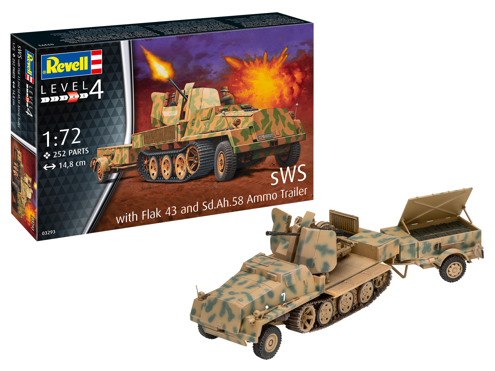 sWs with Flak and Sd.Ah.58 Ammo trailer - 1:72