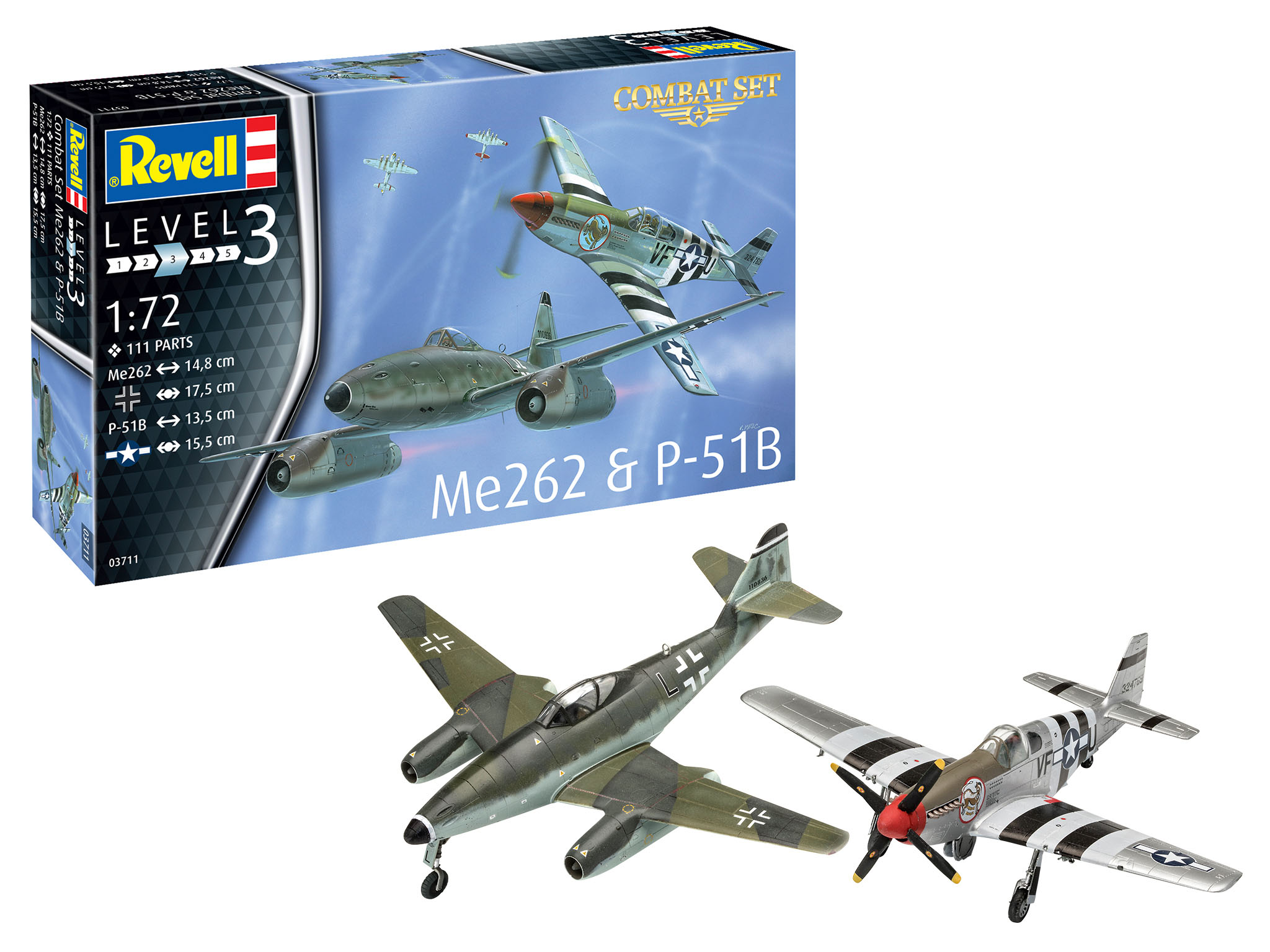 Messerschmitt Me262 + P-51B Mustang - Combat Set