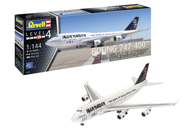 Boeing 747-400 Ed Force One Iron Maiden - 1:144
