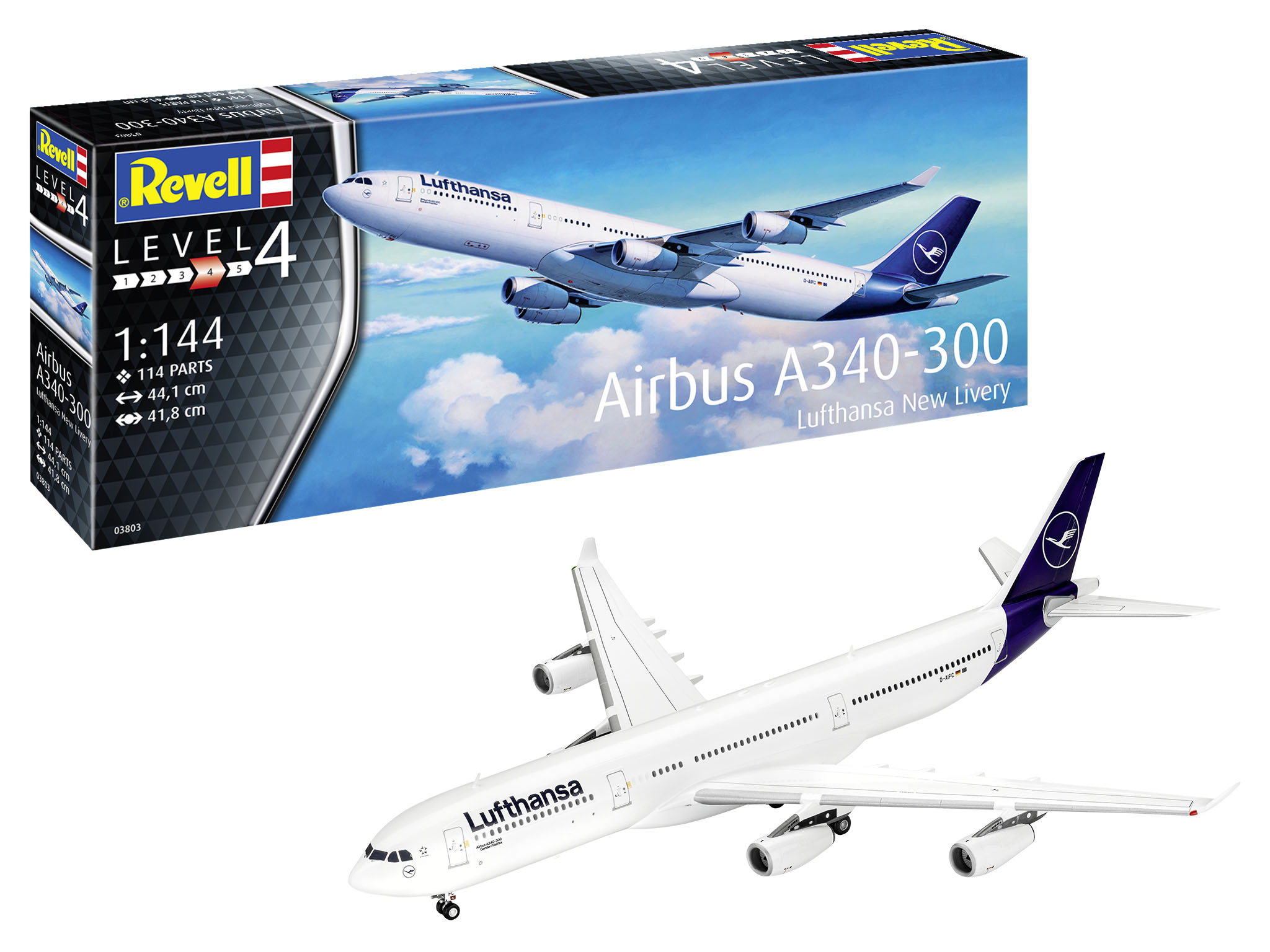 Airbus A340-300 Lufthansa New Livery - 1:144