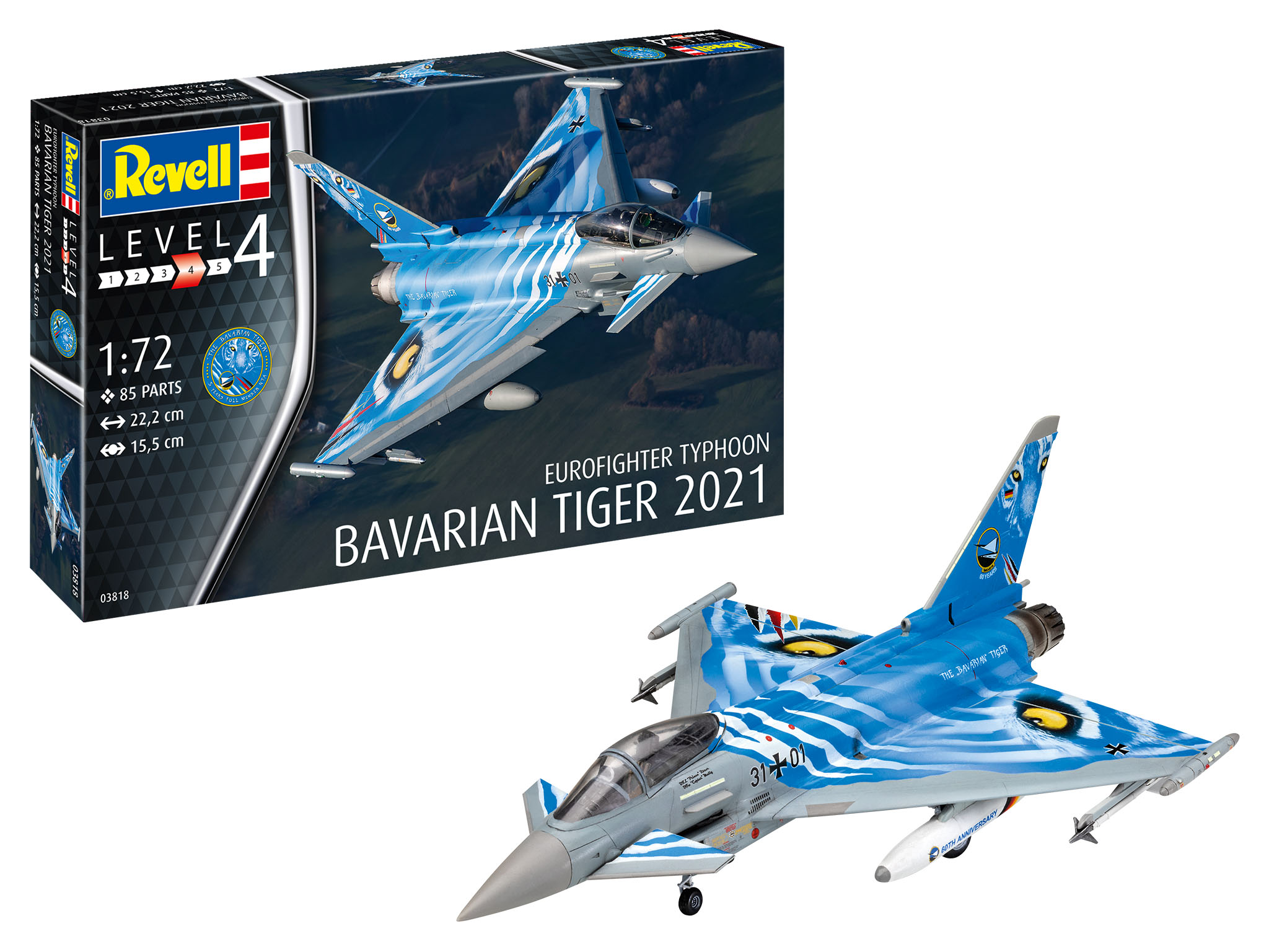 Modelset Eurofighter Typhoon The Bavarian Tiger 2021 - 1:72