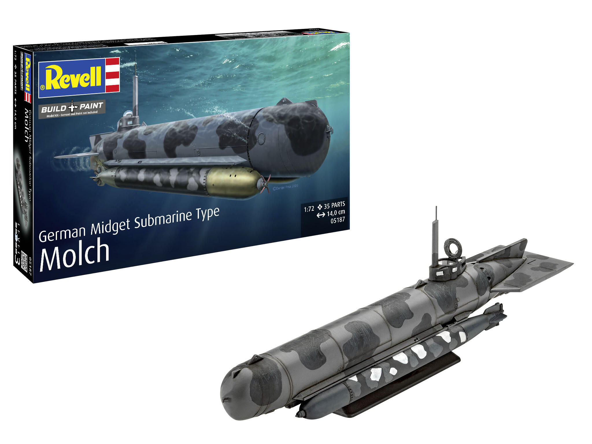 German Midget Submarine Type Molch - 1:72