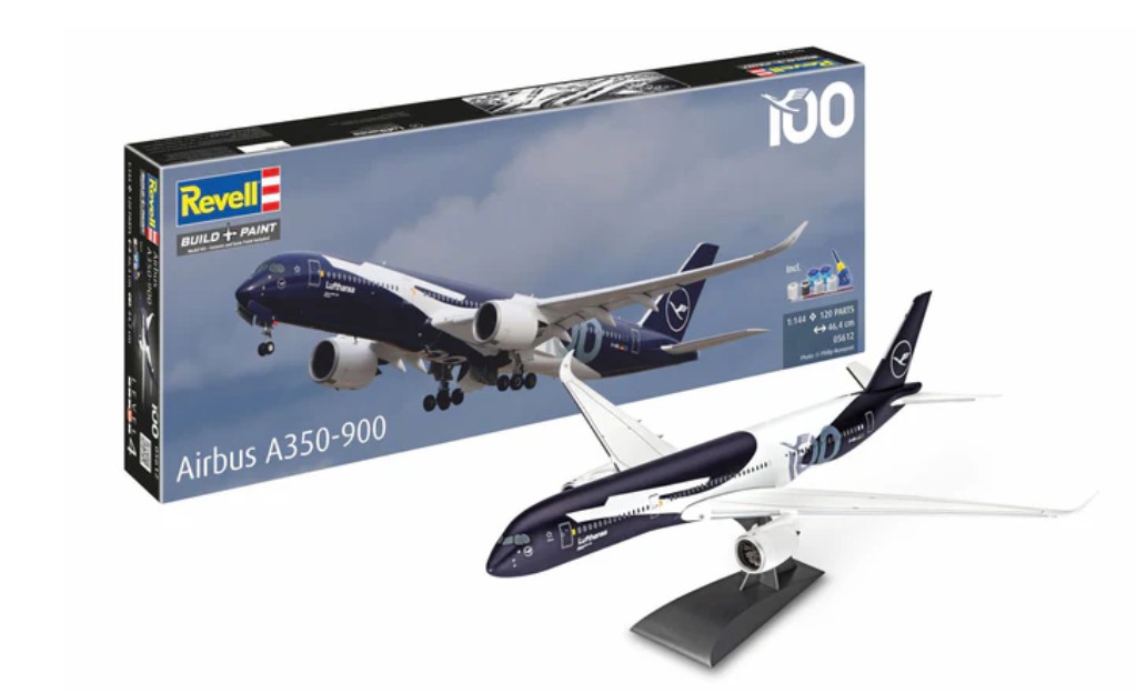 Geschenkset Airbus A350-900 Lufthansa 100 Years - 1:144