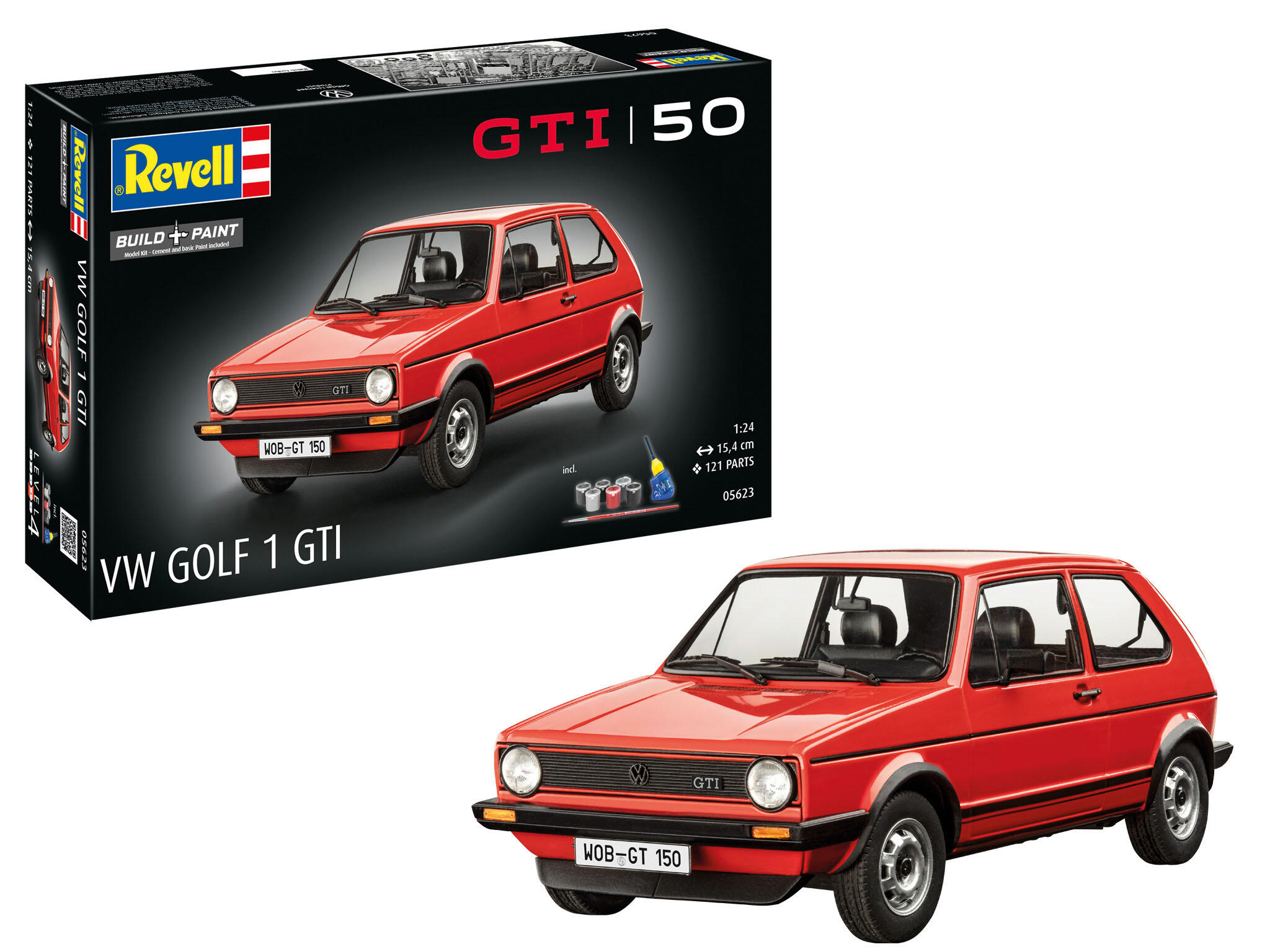 Geschenkset 50 Years of Volkswagen Golf 1 GTI - 1:24