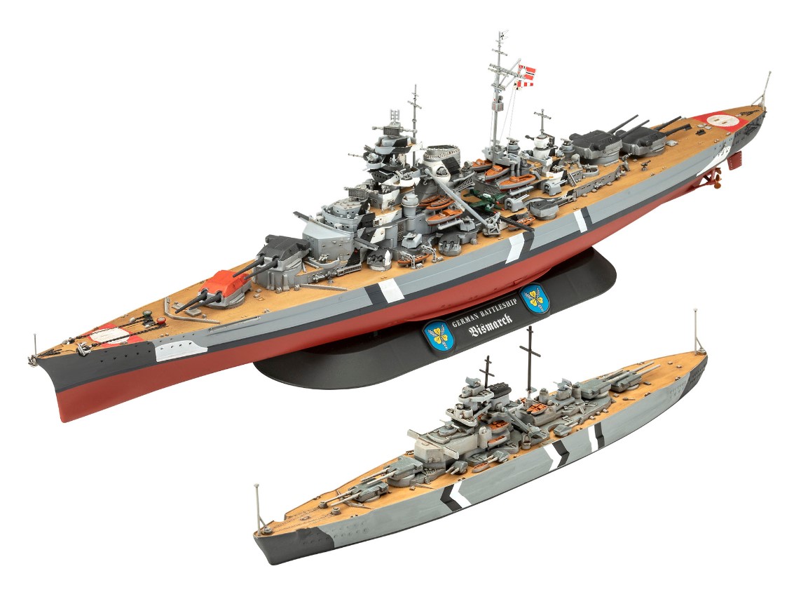 Geschenkset The Legendary Bismarck - 1:1200 en 1:700