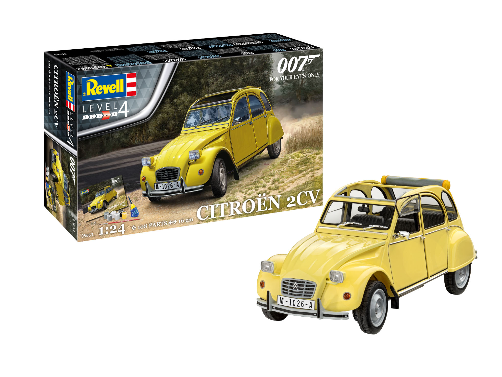 Geschenkset James Bond Citroen 2CV - 1:24