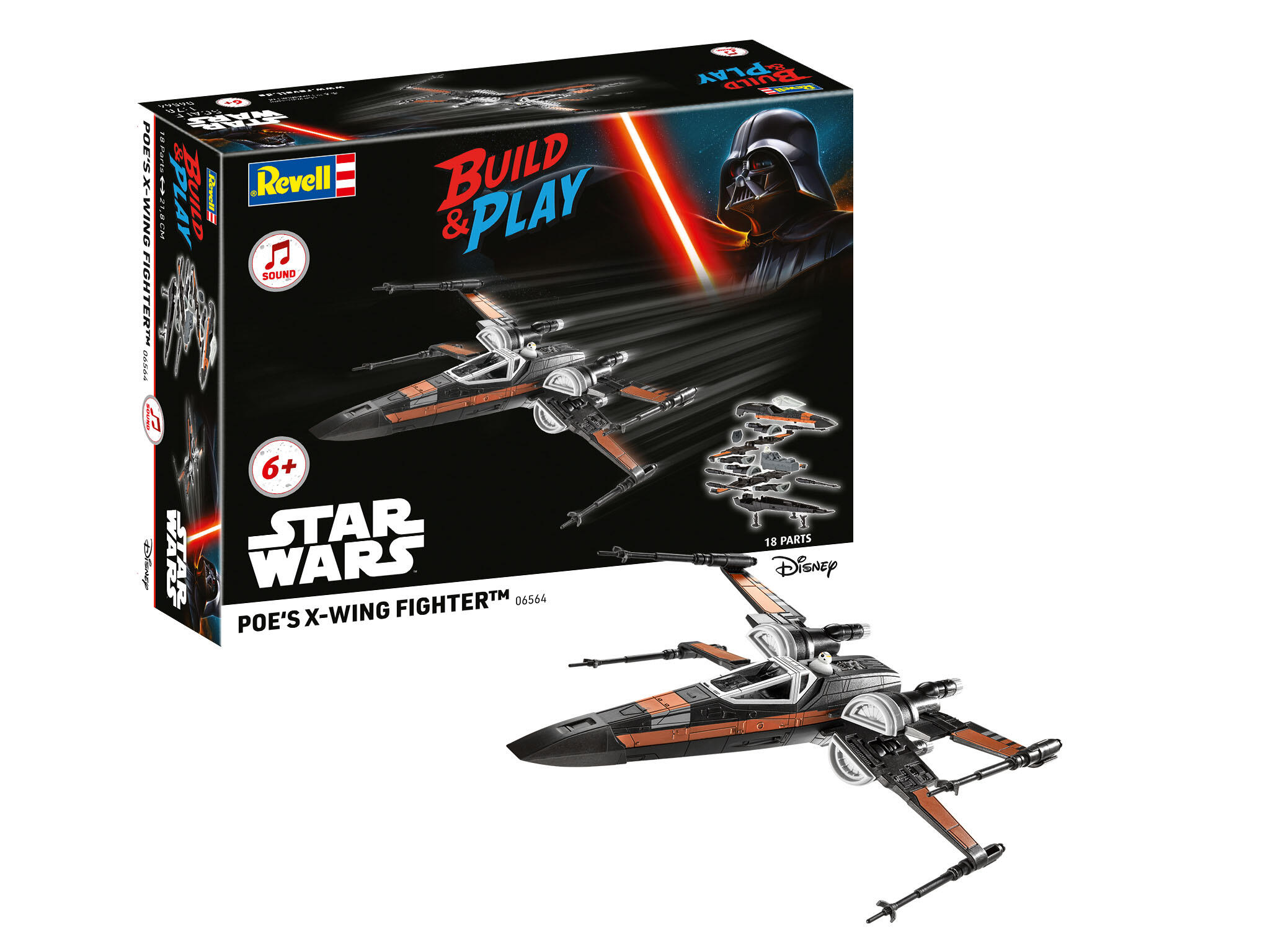 Poe's X-Wing Fighter Light and Sound - 1:78