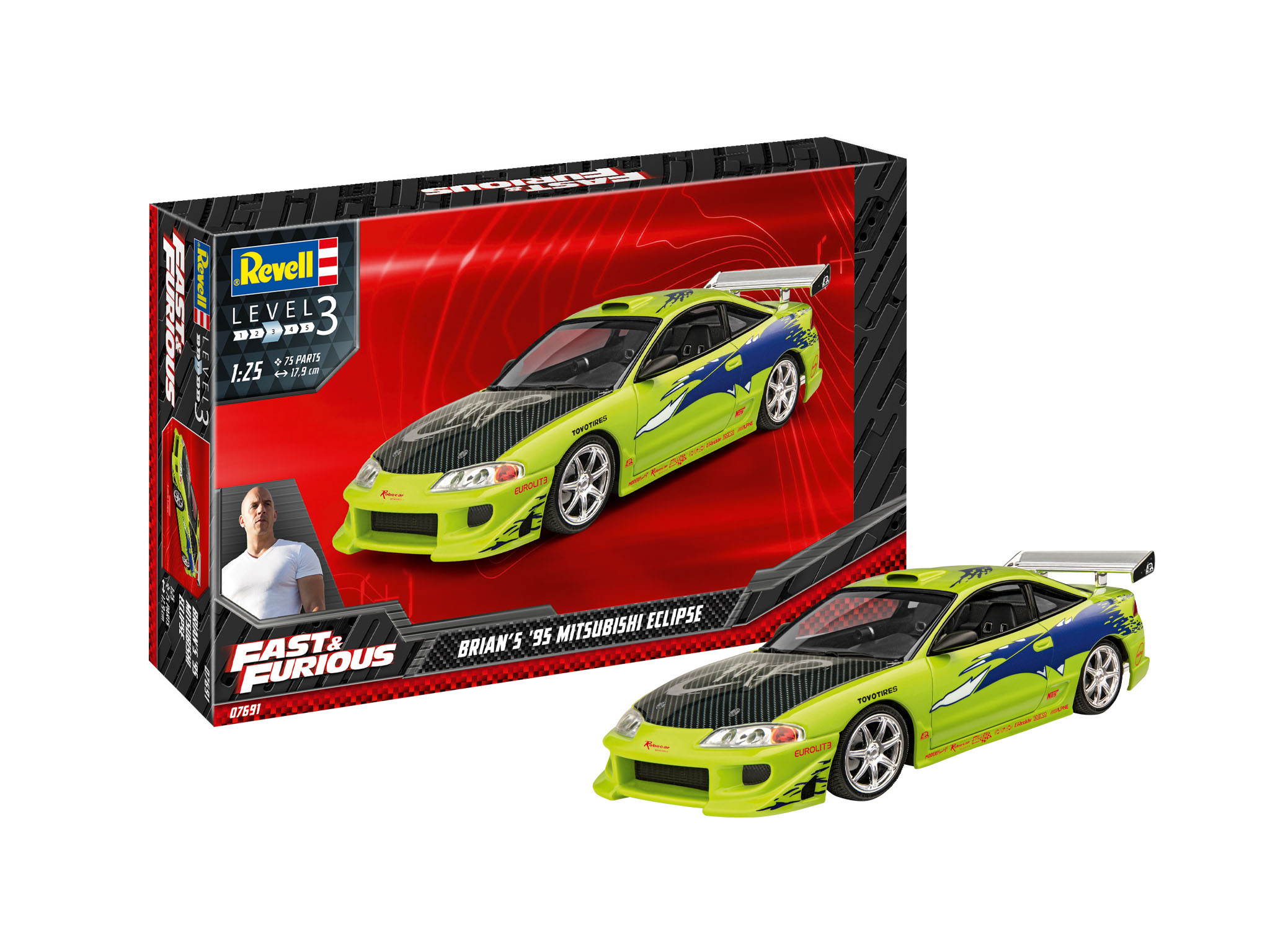 Fast and Furious: Brian's 1995 Mitsubishi Eclipse - 1:24