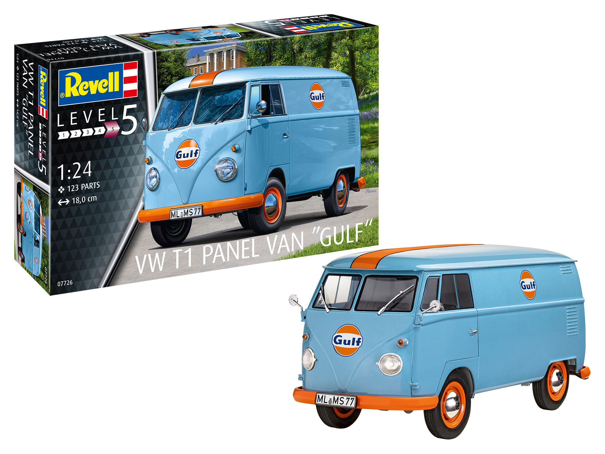Volkswagen T1 Panel Van Gulf - 1:24