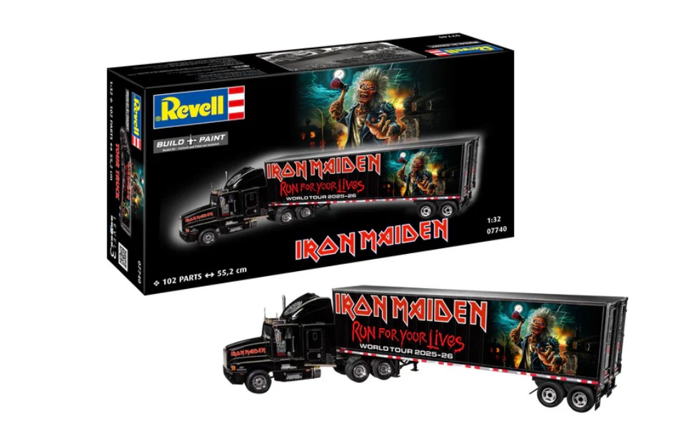 Truck and Trailer Iron Maiden Tour Truck 50th Anniversary Limited Edition - 1:32