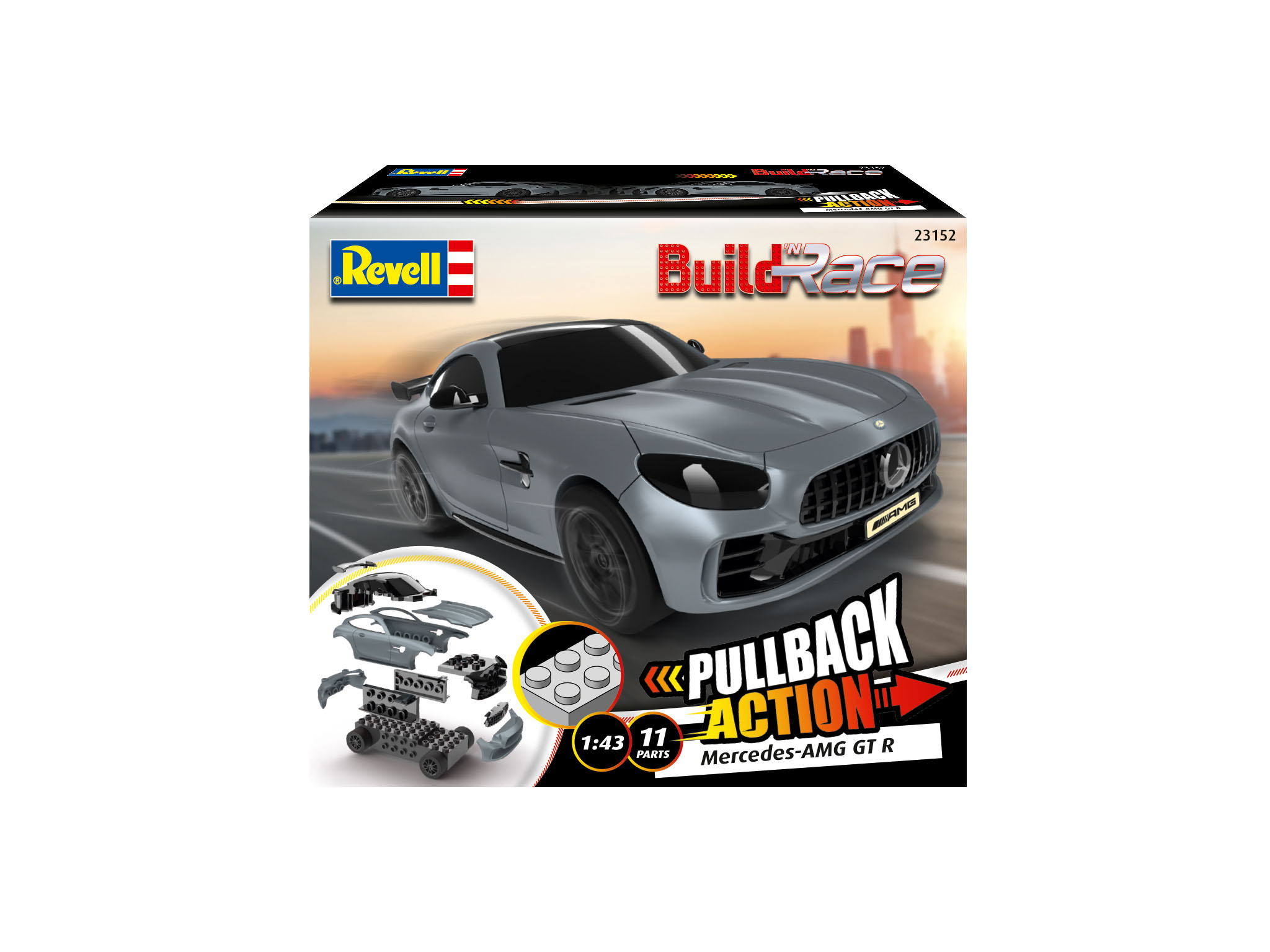 Mercedes-Benz AMG GT-R Zwart - 1:43