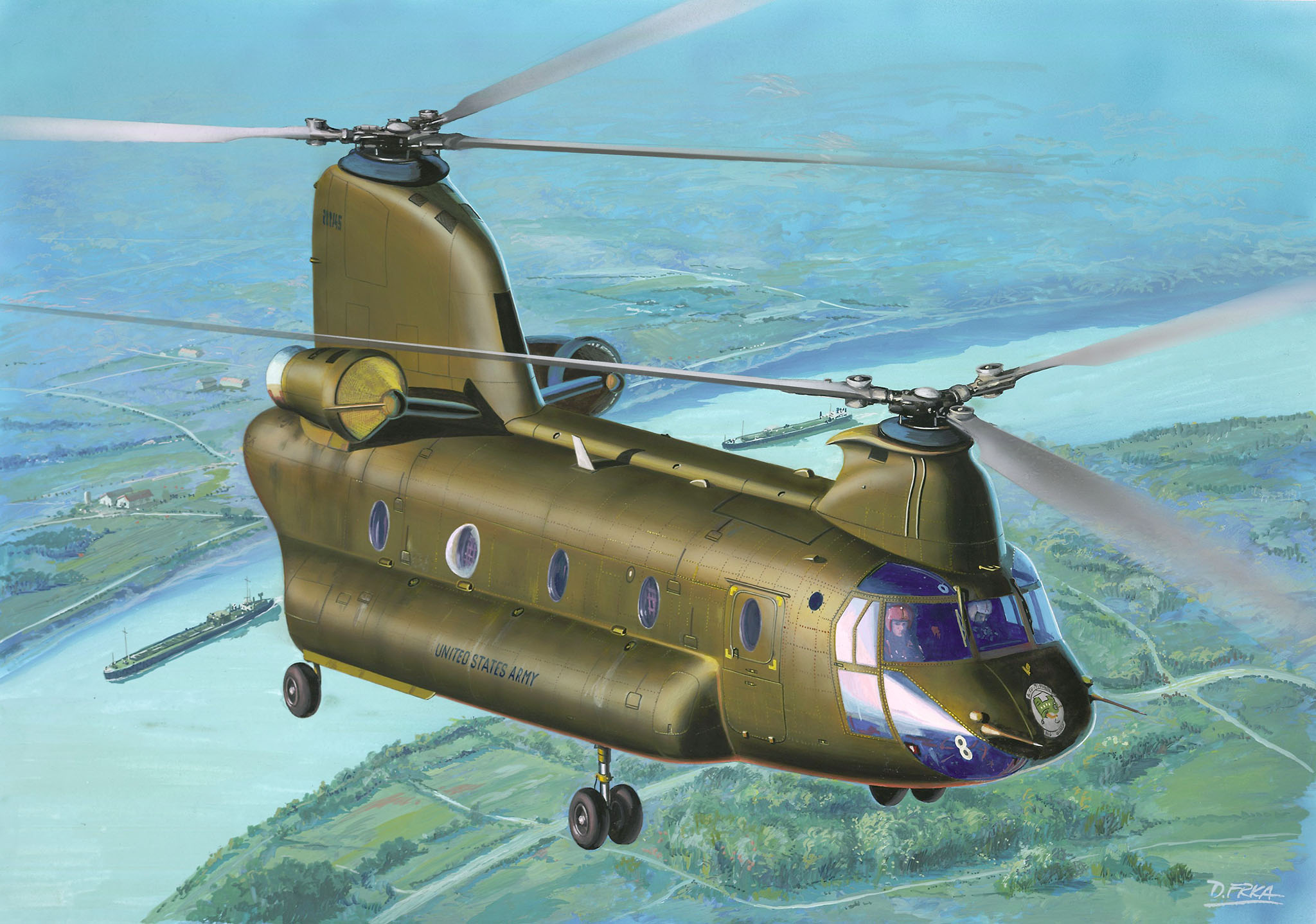 Modelset CH-47D Chinook - 1:144