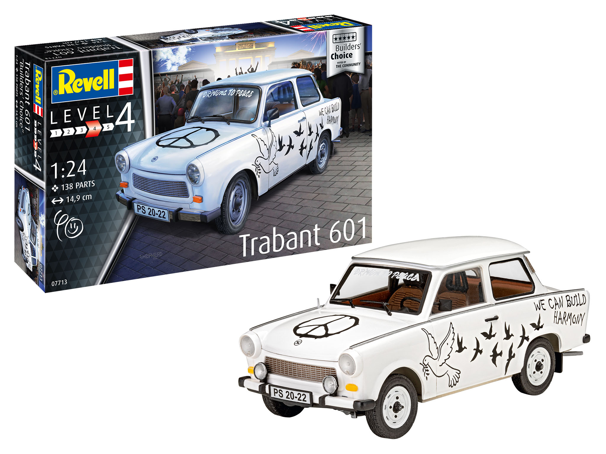 Modelset Trabant 601S Builders Choice - 1:24