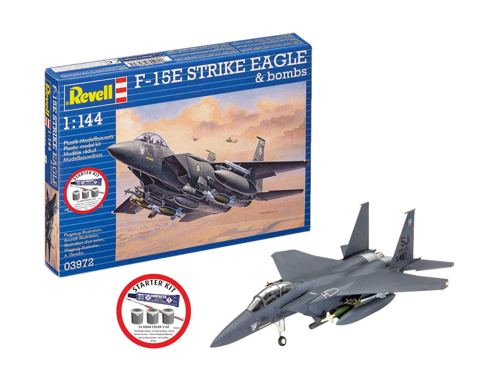 Starter Kit F-15E Strike Eagle and bombs - 1:144