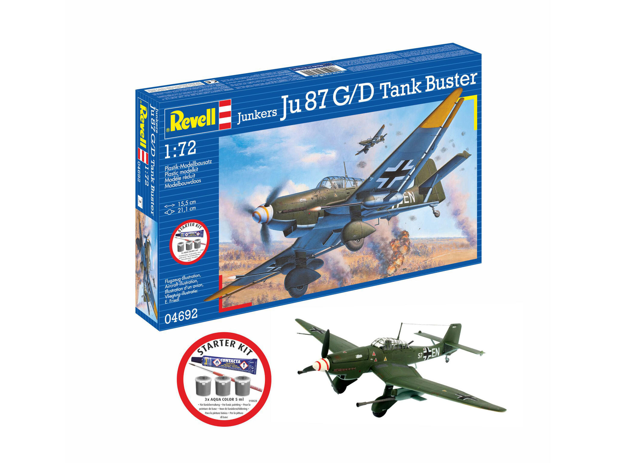 Starter Kit Junkers Ju87 G/D Tank Buster - 1:72