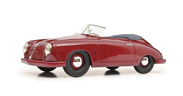 Porsche 356 Gmund Rood - 1:18