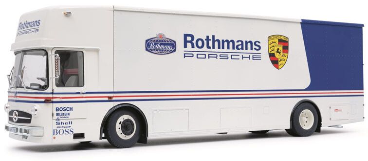 Mercedes-Benz O317 Renntransporter Rothmans Porsche Wit - 1:18