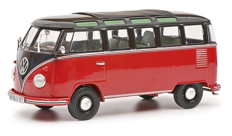 Volkswagen T1b Samba Zwart/Bruin - 1:32