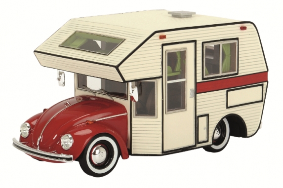 Volkswagen Kever Motorhome Rood