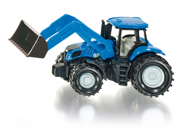 New Holland mit Palettengabel und Palette