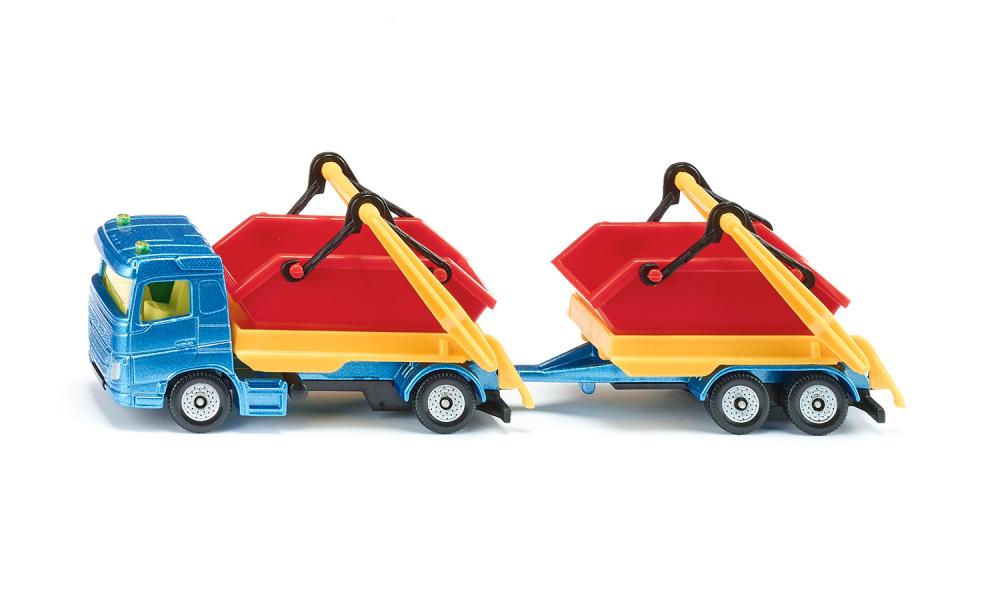 Truck with Skip and Trailer