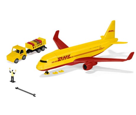 DHL Cargo Aircraft with Accessories