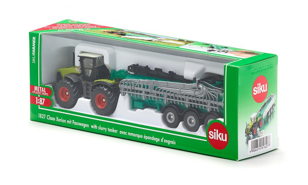 Claas Xerion mit Fasswagen - 1:87