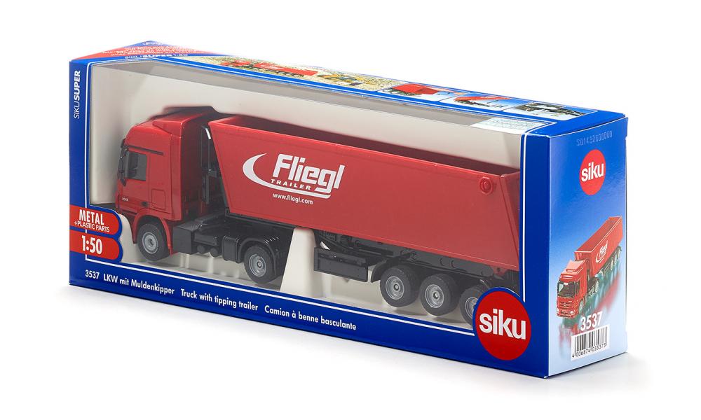Vrachtwagen met Kiepwagen