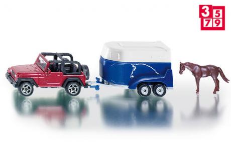 Auto met Paardentrailer
