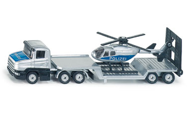Dieplader met Helicopter