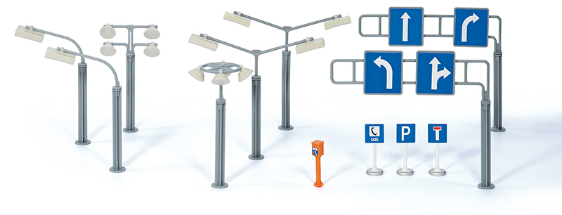 Siku World - Accessoires Road Signs and Street Lamps