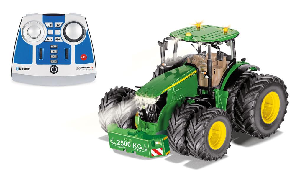 John Deere 7290R met Dubbellucht Control + Handzender - Bluetooth