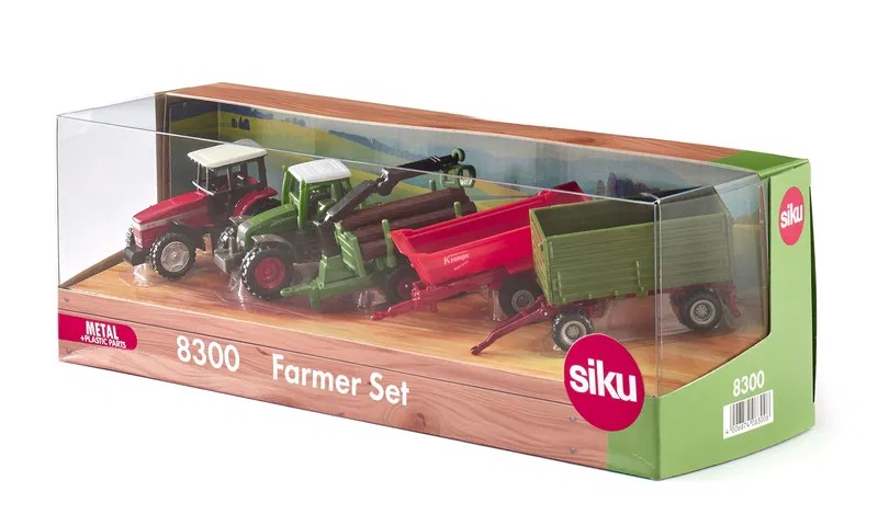 Farmer Set 5 tractors/trailers