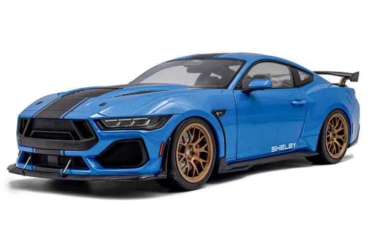 Ford Mustang Super Snake Grabber 2025 Blauw Metallic - 1:18