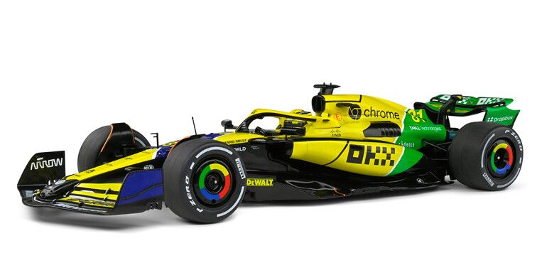 McLaren MCL38 F1 Team Yellow No.4 Monaco GP 2024 L. Norris - 1:18