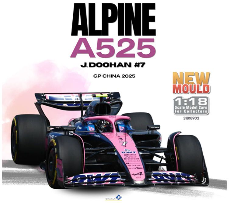 Alpine A525 F1 Team No.7 Bahrain GP 2025 J. Doohan - 1:18